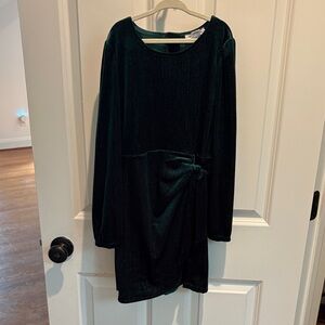 Ally B Dark Green Long Sleeve Dress